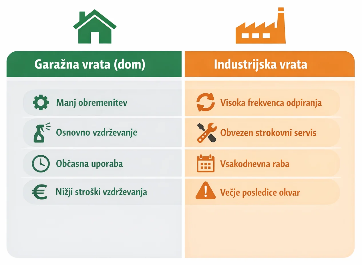 vzdrževanje in servis garažnih vrat